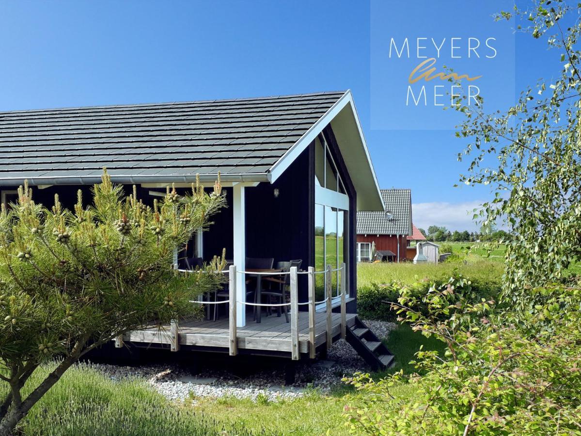 Schwarzes Holzferienhaus Mit Sauna -- Feldrain -- An Der Ostsee, Zierow Bei Wismar, 4-6 Personen エクステリア 写真